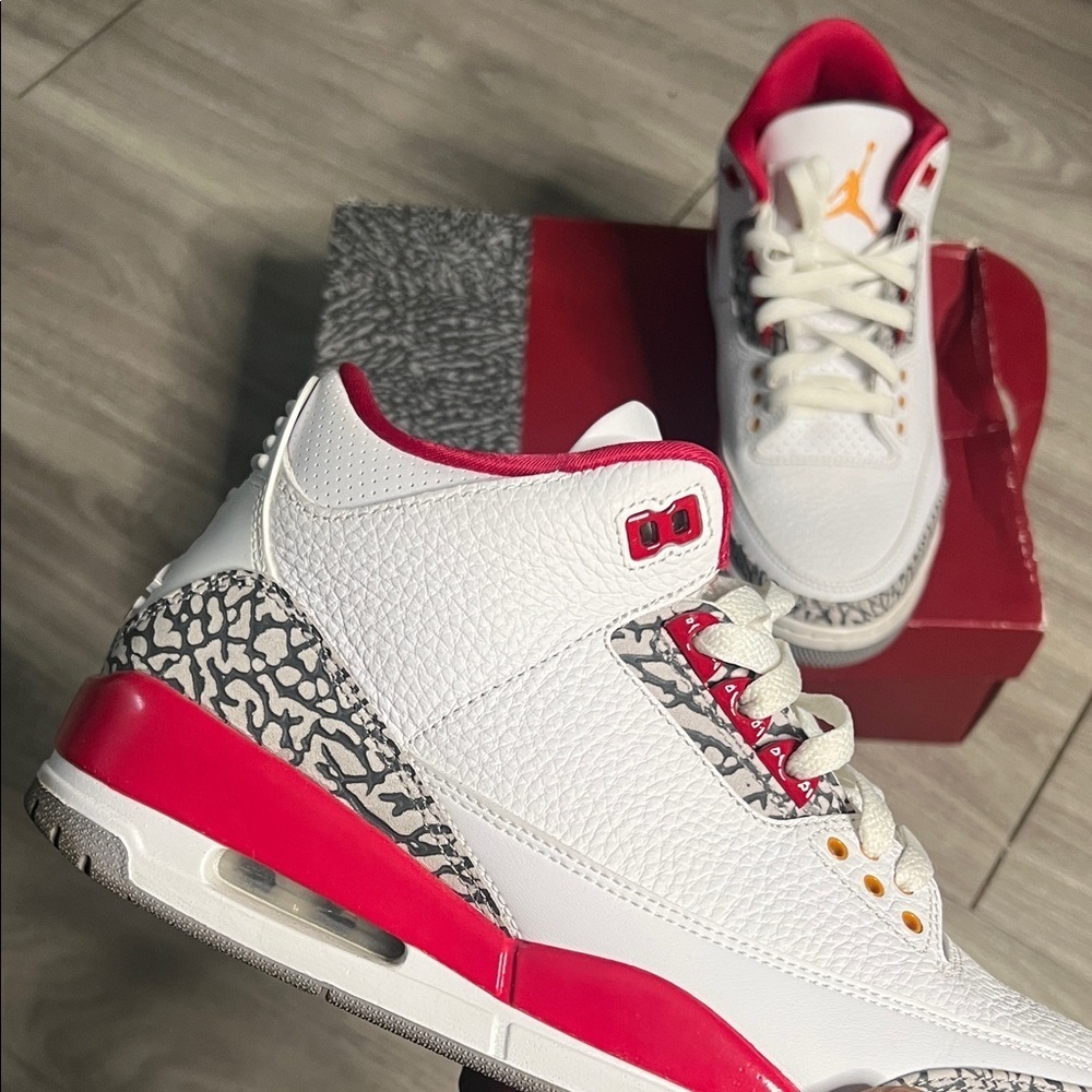 Air Jordan 3 Retro Cardinal Red (9) - Picture 8 of 15